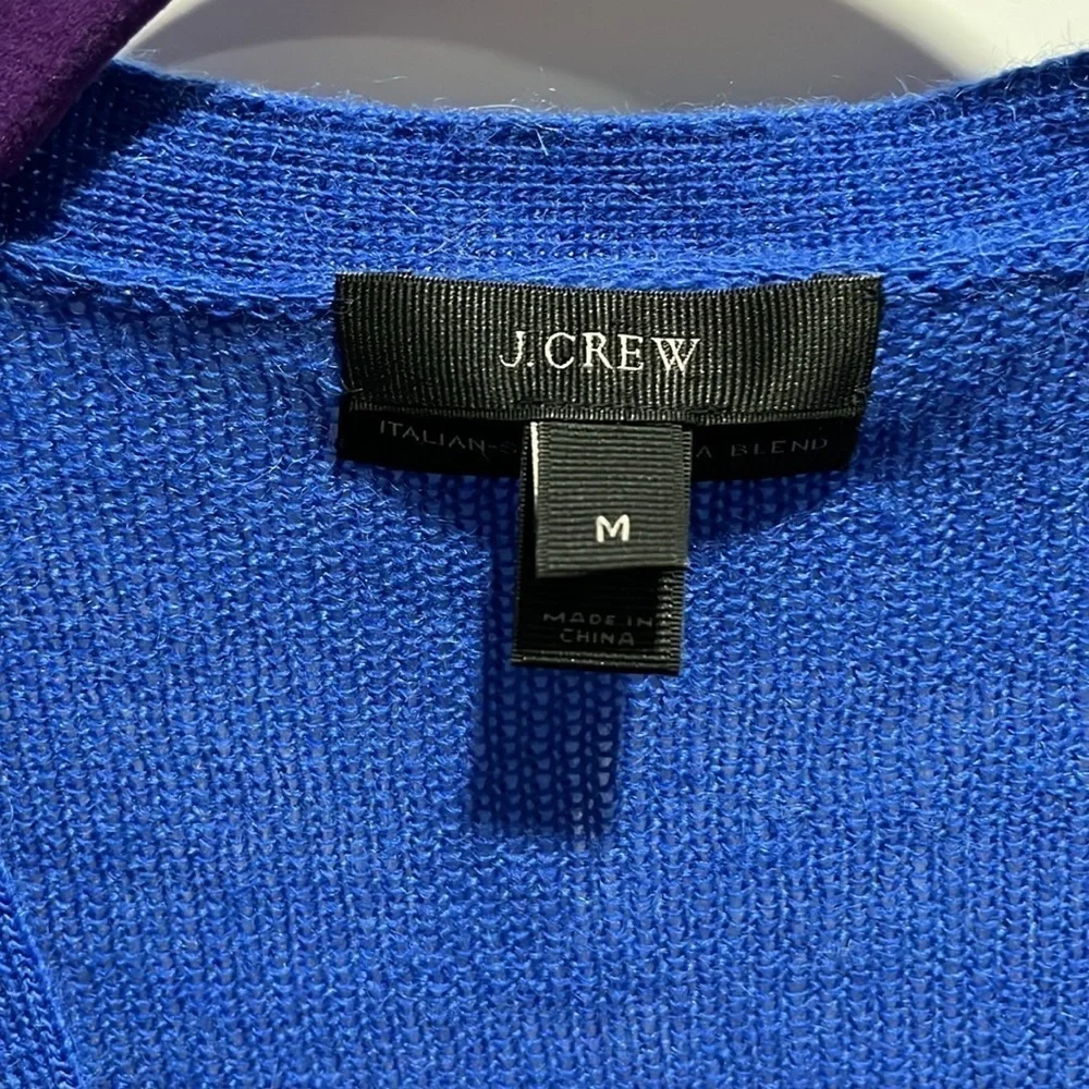 J. Crew Bling Button Alpaca Merino Cardigan